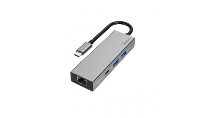 Adap. Hama USB-C pistik -> 2xUSB-A/USB-C/LAN