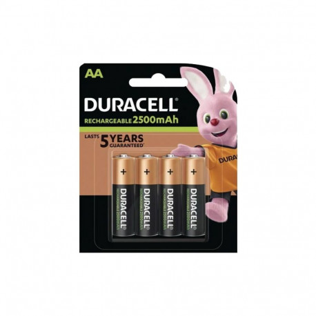 Duracell Rechargeable AA 2500mAh rechargeable batteries 4 pcs.