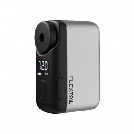 Portable Bike Pump - Flextail Tiny Bike Pump Pro 120 PSI, Built-In Battery, LED Display, Gray