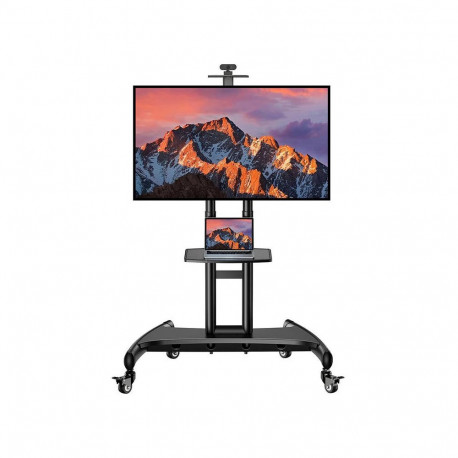 TV Mount - Perlesmith PSTVMC05-US Mobile Stand for 32-82" Screens, 45 kg Capacity