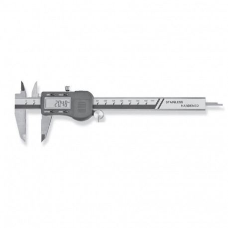 Digital pocket caliper with jumbo display 150x40mm 0,01mm type 230, with carbide measuring faces