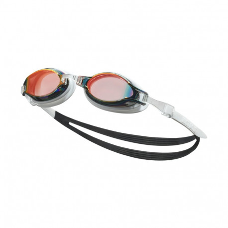 Okulary pływackie Nike Chrome Mirrored biało-czarne NESSD125-115 OS