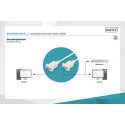 Connection cable RS232 null-modem type DSUB9 / DSUB9 Z / z beige 1,8m