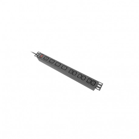 rack-toitejaotusüksus 19inch 1U 16A 2M 4X C19 6X IEC C13 C20, must