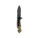 Commander Rescue 101 INC Knife, Black/Tan