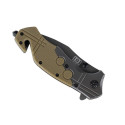 Commander Rescue 101 INC Knife, Black/Tan