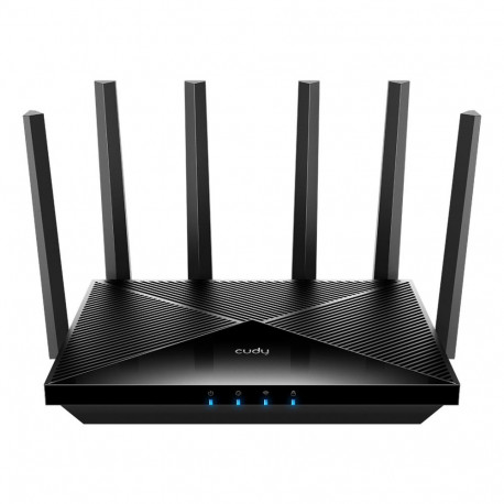 Cudy traadita ruuter WR11000 2.5 Gigabit Ethernet kolmeala (2.4GHz/5GHz/6GHz), must