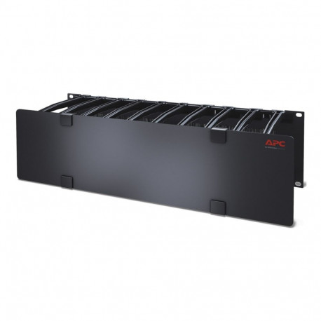 APC NetShelter Cable Management, Horizontal Cable Manager, 3U, Single Side with Cover, 482.6 x 133.3