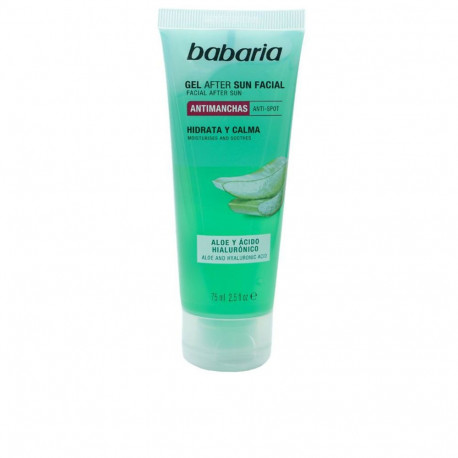 BABARIA AFTER SUN FACIAL gel aloe y ácido hialurónico 75 ml