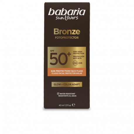 BABARIA näole mõeldud päikesekaitsefluid sun lovers SPF50+ 40ml, pronks