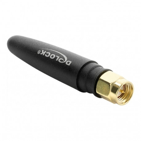 Delock LTE antenn SMA pistik 1,82 dBi ringsuunaline jäik must