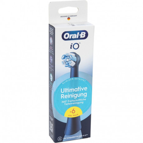 Oral-B harjapead iO maksimaalseks puhastuseks, 6 tk, must