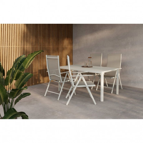 Aiamööbli komplekt GIARDINI&BREAK 4 tooli, beež