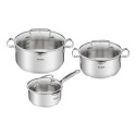 TEFAL | Cookware set | G719S674 Duetto+ | Stainless steel | Dishwasher proof | Lid included | Stainl