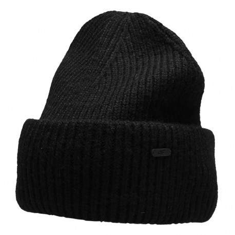 Czapka damska 4F głęboka czerń H4Z22 CAD005 20S