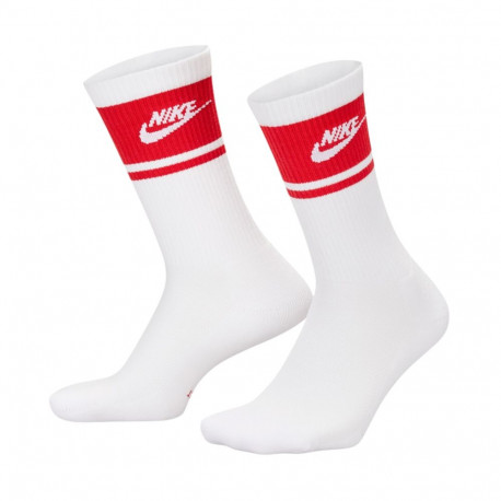 Skarpety Nike Everyday Elevated Crew 3 pary biało-czerwone IM7949 900