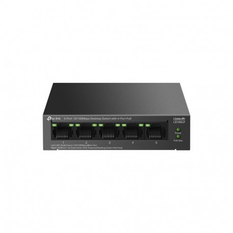 TP-LINK  5-Port 10/100Mbps Switch with 4-Port PoE  LS105LP  Unmanaged  Desktop