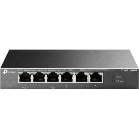 TP-Link lauavõrgulüliti 6-pordiline gigabitine 3 PoE+ ja 1 PoE++