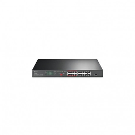 TP-LINK TL-SL1218P network switch Fast Ethernet (10/100) Black Power over Ethernet (PoE)