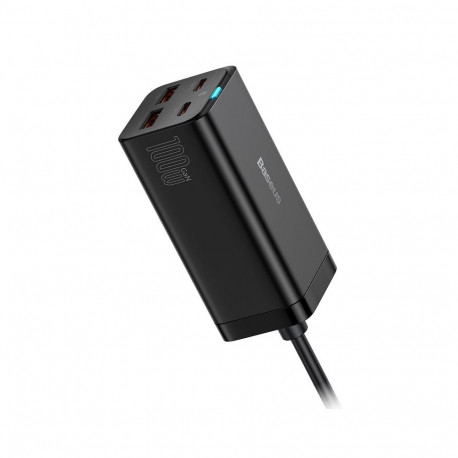 Baseus kiire laualaadija GaN 3 Pro CCGP000101 100W 2x USB-A 2x USB-C PD 3.0 QC 4.0+