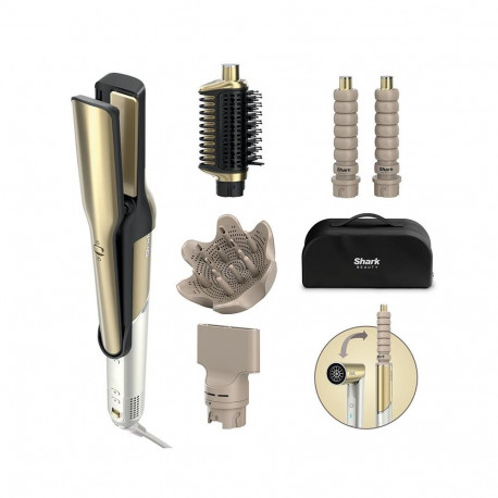 Juuste kujundamise seade Shark Glam Curly&Coily, valge-kuld
