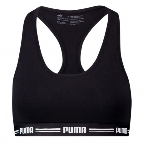 Stanik sportowy damski Puma Racer Back Top 1P Hang czarny 907862 04