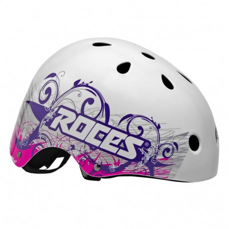 Roces kiiver Tattoo Aggressive 301418 002 matt, valge-lilla