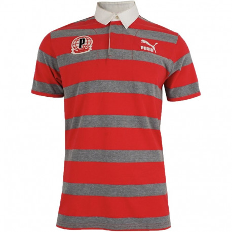 Puma meeste polosärk 558241 09, puna-hall