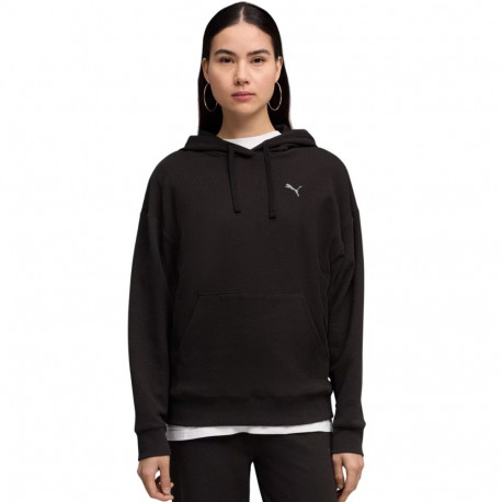 Bluza damska Puma ESS Elevated Comfort Hoodie czarna 691814 01