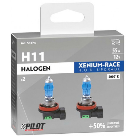 Lampa autopirn Xenium-Race H11 12V 2tk