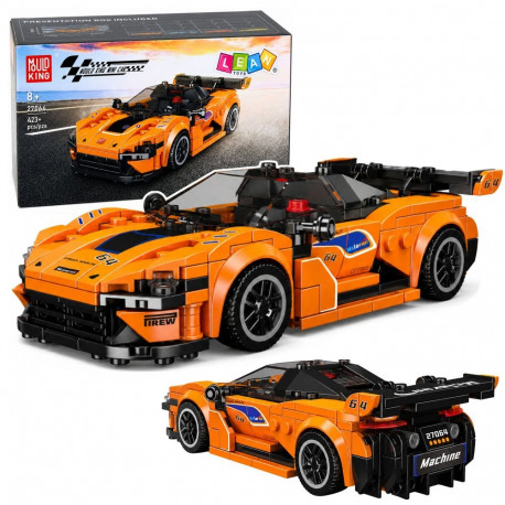 Ehitusplokid sportauto 423el. vitriinkarp, oranž