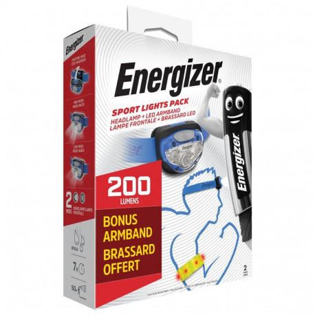 Energizer Sport pack armband and head light