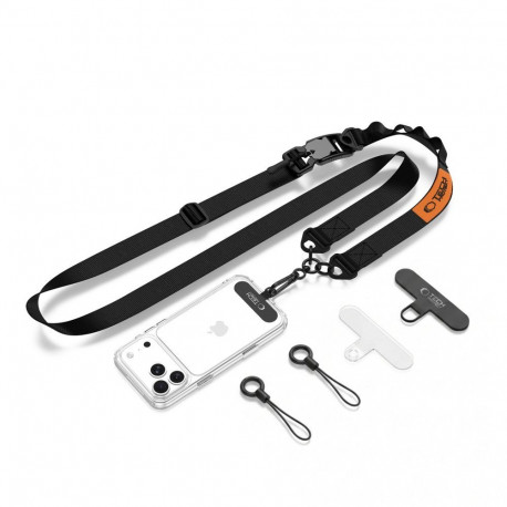 TECH-PROTECT C9S ROPE CROSSBODY BLACK/ORANGE