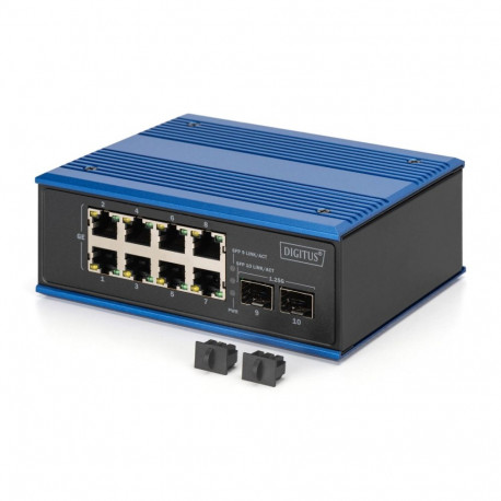 Digitus võrgulüliti 8+2 port Gigabit Ethernet tööstuslik