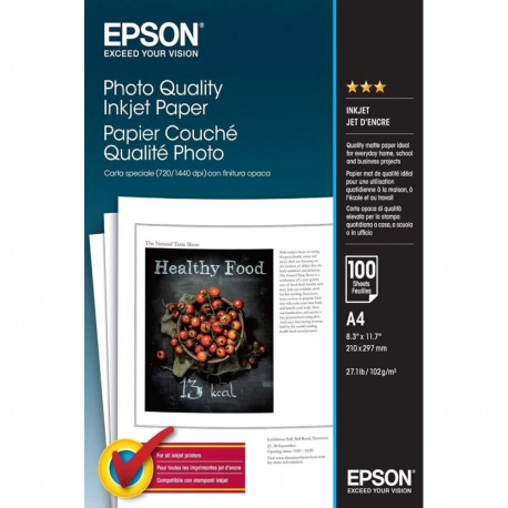 Fotopaber Epson Inkjet Matt A4 (102 g/m², 100 lehte)