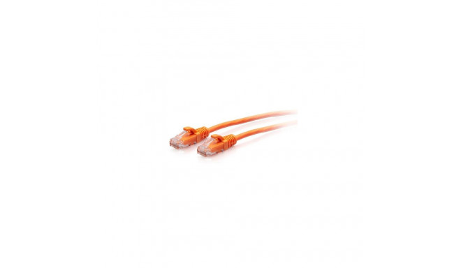C2G 0.3m Cat6a Snagless Unshielded (UTP) Slim Ethernet Patch Cable - Orange