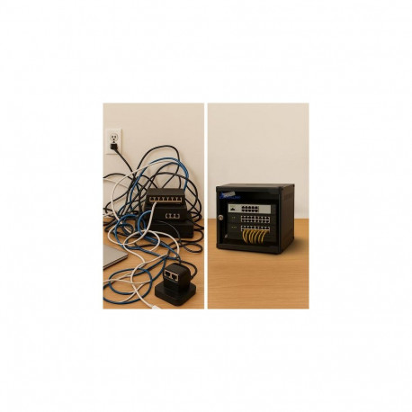 Extralink LITE 4U 10 280X310 WALL-MOUNTED RACKMOUNT CABINET BLACK Freestand/Wall/Floor mounted rack