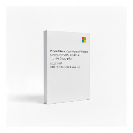 Cloud Microsoft Windows Server 2025 RDS U-Cal 1J1J - tellimusepõhine