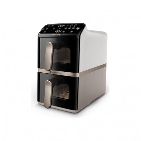 Philips Airfryer, Dual Basket | NA462/80 4000 Series | Capacity 10 L | Power 2750 W | RapidAir | Sil