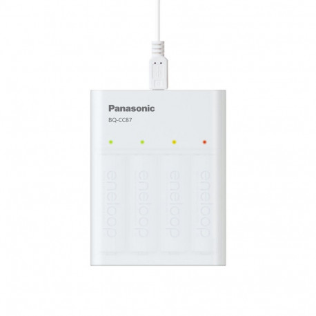 Battery Charger - PANASONIC Eneloop Smartplus BQ-CC87 4x AA 2000 mAh USB