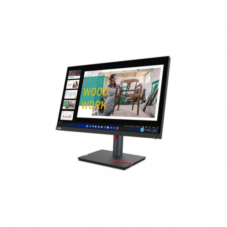 LED Monitor - Lenovo ThinkVision P24q-30 23.8" Quad HD Raven Black