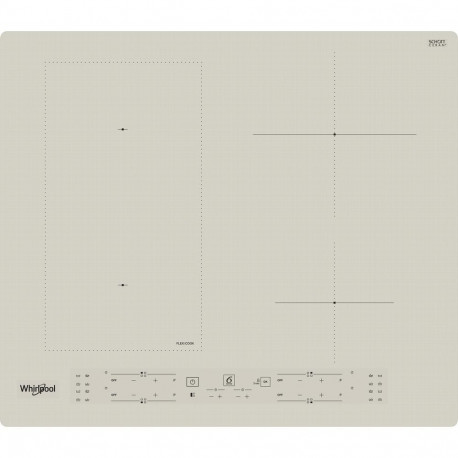 Induction Cooktop - WHIRLPOOL WL B6860 NE/S, 60 cm, 4 Zones, Touch Control, Beige