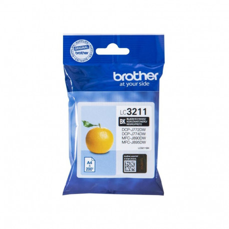 Ink Cartridge - Brother LC-3211BK Black Ink, High-Quality Prints