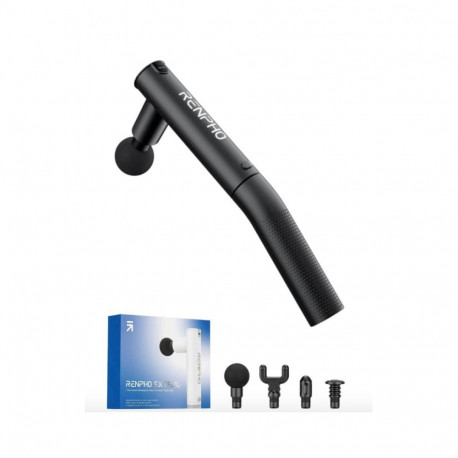 Health & Personal Care - Renpho Extend Massage Gun C004, 4 Speed Settings, 4 Heads, 240 Min Black