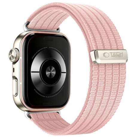 Tech-Protect watch strap Nylon Huawei Watch Fit 3/4/4 Pro/5/5 Pro, light pink