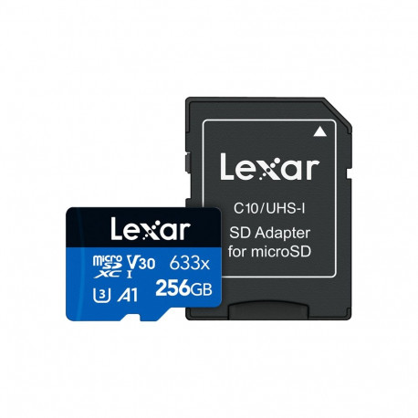 Lexar High-Performance 633x microSDXC 256GB memory card + SD adapter