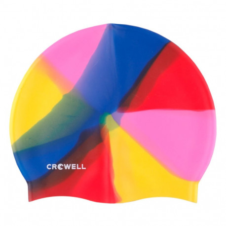 Czepek pływacki silikonowy Crowell Multi Flame kolorowy kol.03