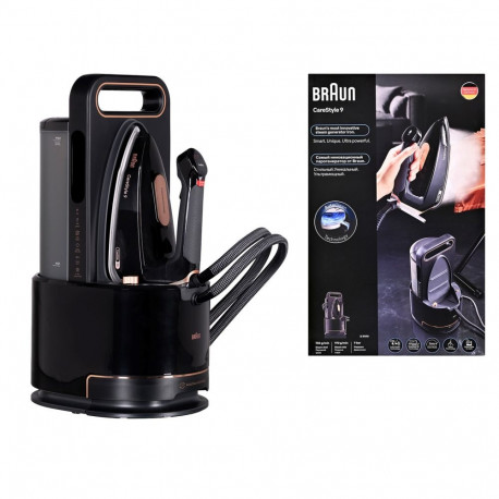 Braun CareStyle 9 IS 9090 BK 2700 W 2 L EloxalPlus soleplate Black, Copper