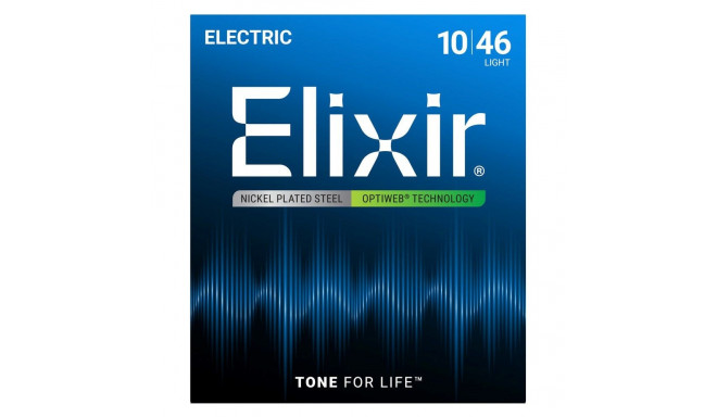 Elixir elektrikitarrikeeled 19052 Optiweb kerged 10–46