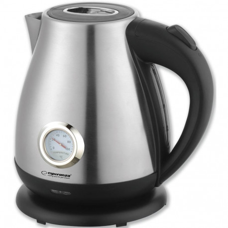 Esperanza veekeetja EKK029 termomeetriga 1.7L 2200W, inox